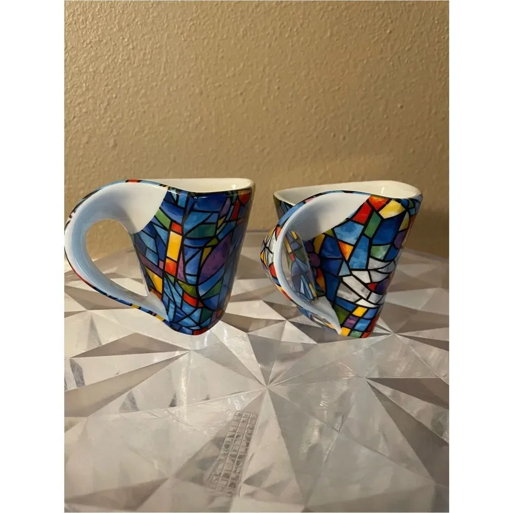Barcelona Gaudi Mosaic Cappuccino Cups set of 2